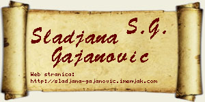 Slađana Gajanović vizit kartica
